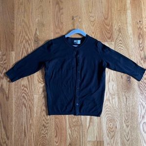 BP Nordstrom black button up sweater size M